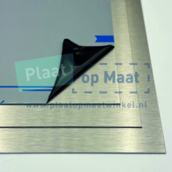 Aluminium Plaat - RVS Look