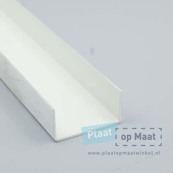 Aluminium RAL9010 - U-Profiel - Afbeelding 2